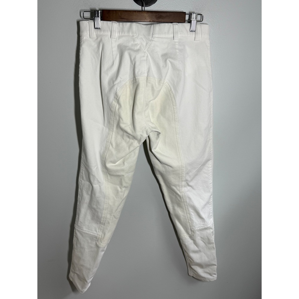 Ariat Womens White Full Seat Equestrian Riding Breeches Pants Size 26R - Picture 2 of 5